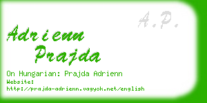 adrienn prajda business card